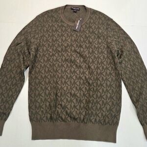 Michael Kors Men's Olive Crewneck Sweater